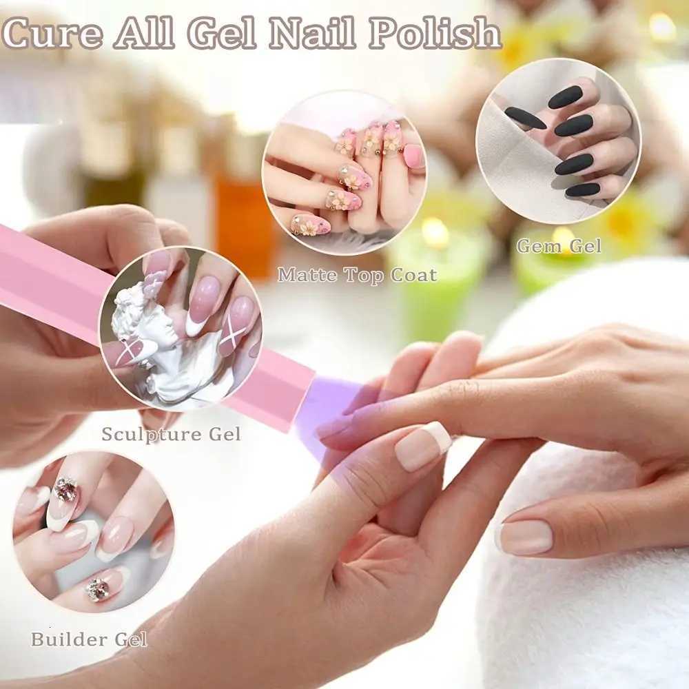 USB Pen-Style Nail Dryer Nail Art Tools Gel Nails Handheld Gel Polish Drying Lamp 180mAh Mini Uv Light Uv Led LampT251216