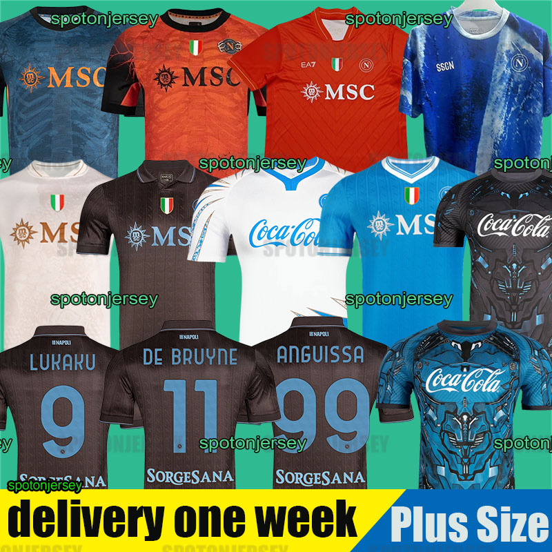 NAPOLI 25 26 soccer jerseys 2026 Halloween Match Maglia Naples Maglia 25 26 Napoli NERES KVARATSKHELIA KIDS FOOTBALL SHIRT LUKAKU RASPADORI SSC Napoli Maillots