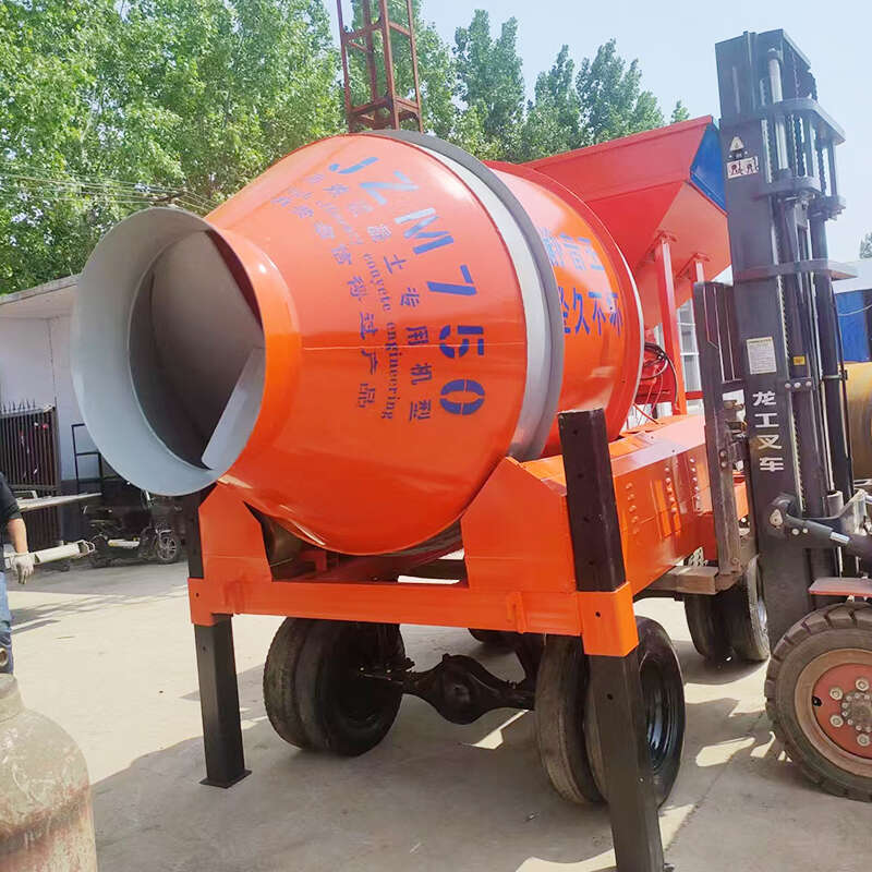 Compact Mini Portable Concrete Mixer with Polyethylene Drum Lightweight for Home Renovation and Garden