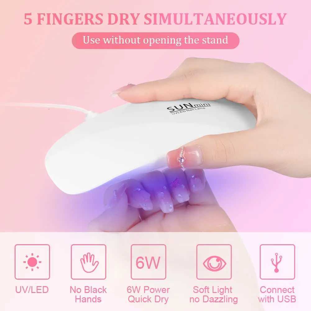 LULAA Mini UV LED Nail Lamp Professional LED Gel Nail Dryer with USB Curing Lamp Nail Art Tool Accessory for Home DIY UseT251216
