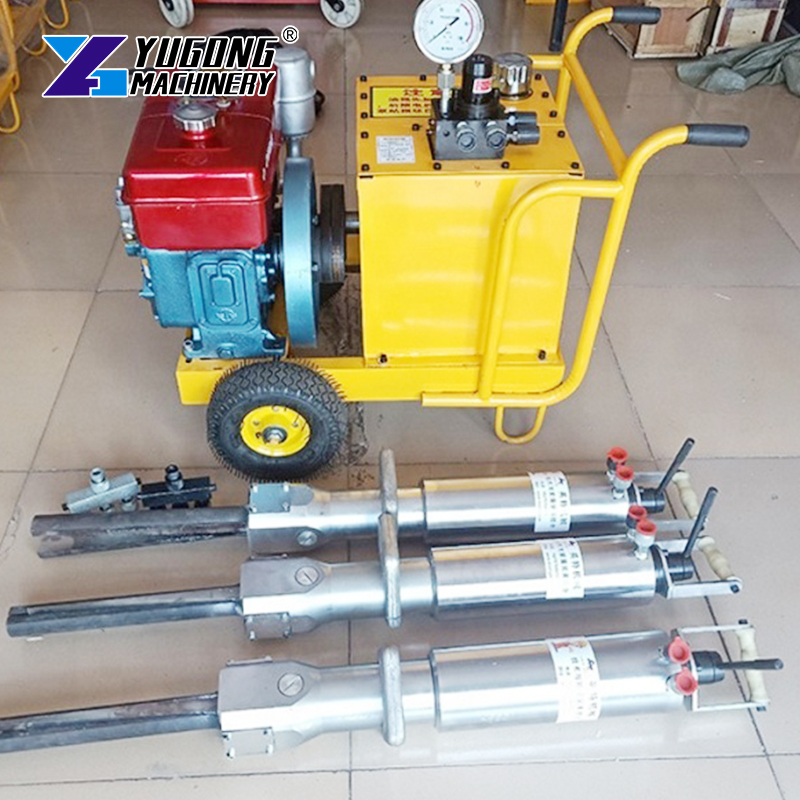 Professional-Grade Rock Splitting System | Customizable Wedge Heads for Targeted Fracturing