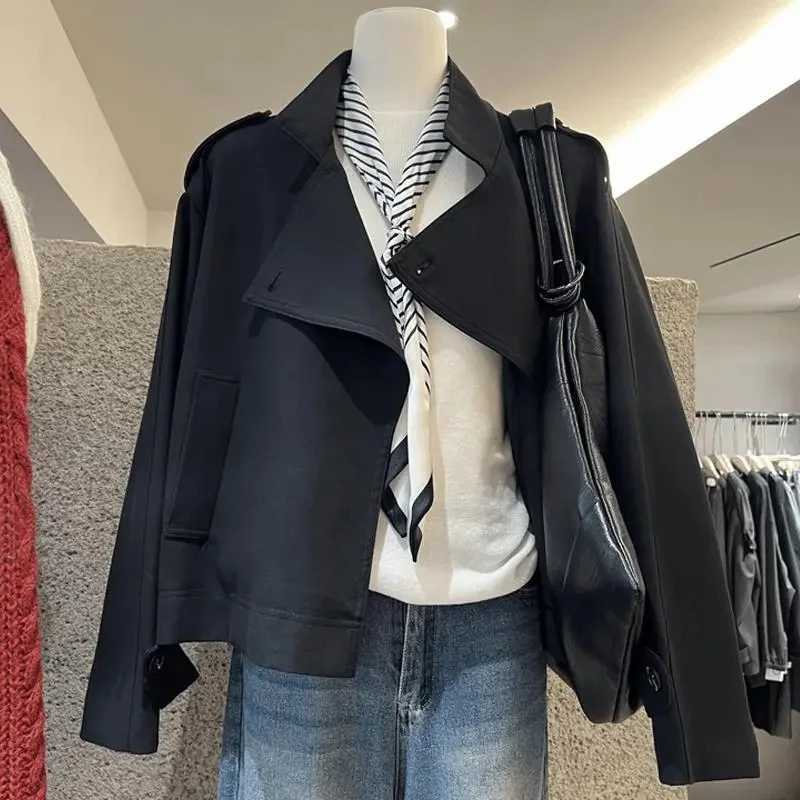 2025 New Spring Autumn Trench Coat Female Korean Elegant Chic All-match Women Windbreaker Jacket Casual Ladies Outerwear TopsT251216