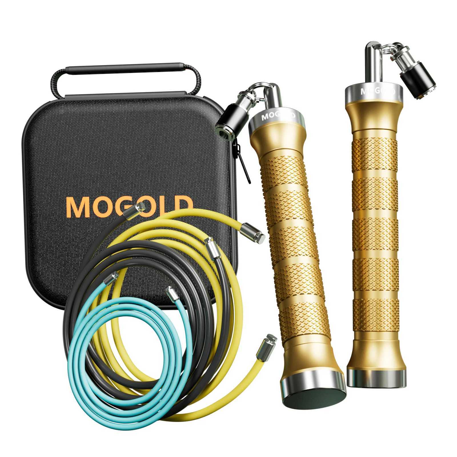 MOGOLD Pro Jump Rope Quick-Snap Swap High-Speed Jam-Free Bearings Non-Slip Grip Boost Speed Weight Loss Y251216