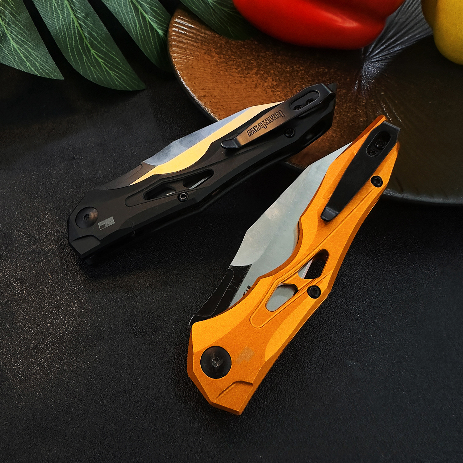 KS 7650 Launch 13 Aluminum Portable Fruit Knife Outdoor Waist Bag Emergency Tool Multi-functional Knife Field Survival Knife