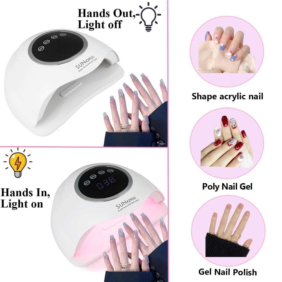 New 90 Bead UV/LED Professional Nail Dryer 4 Intelligent Timed Mode Nail Lamps Fast Drying Nail EquipmentT251216