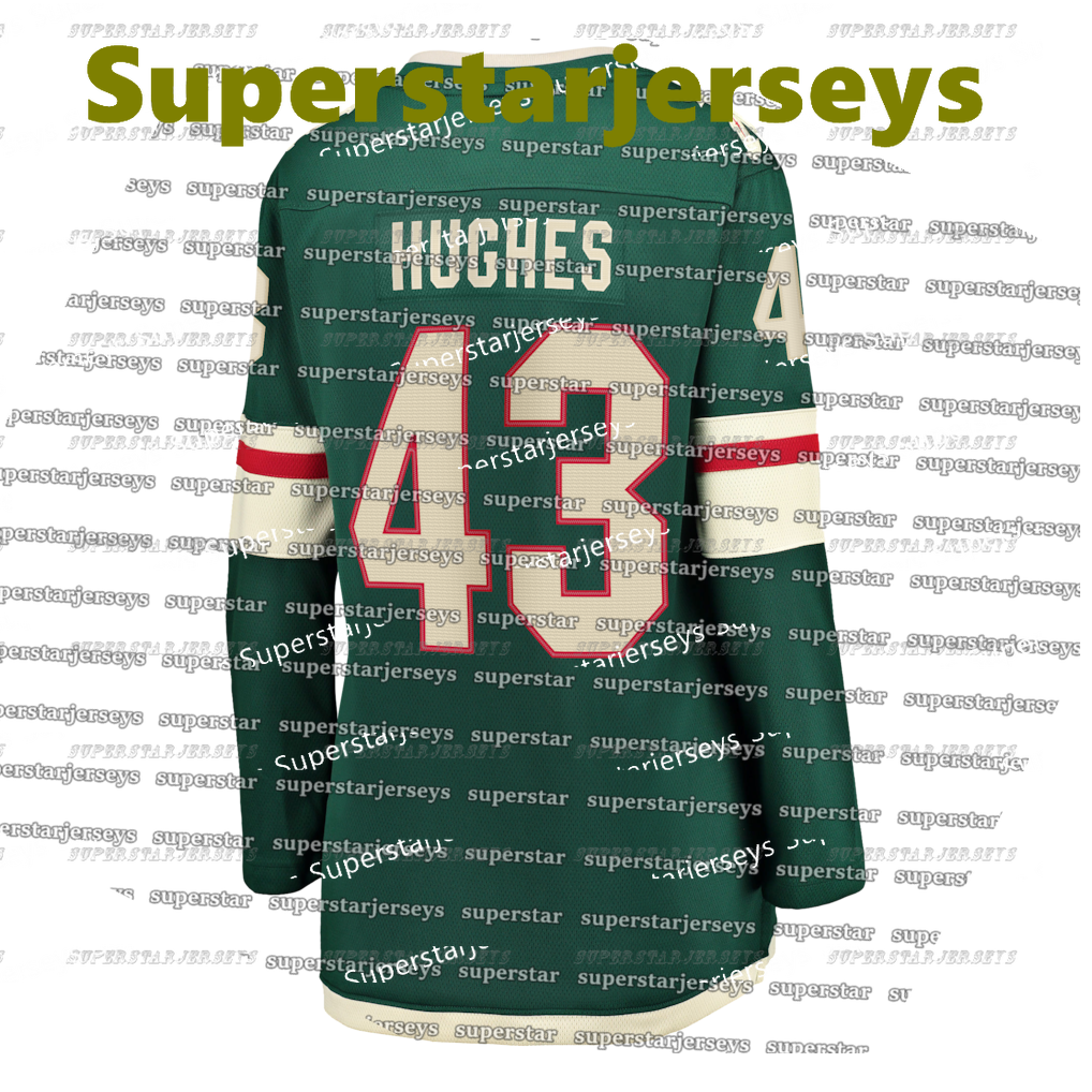 43 Quinn Hughes hockey jersey minnesota jersey 97 Kirill Kaprizov 36 Mats Zuccarello 12 Matt Boldy Joel Eriksson Ek Ryan Hartman Brock Faber Marc-Andr