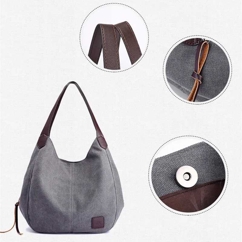 Large Capacity Canvas Shoulder Bag Casual Top-Handle Bag Daily Use Handbag Lady Shopping Totes Travel Bag Purse bolso M251216