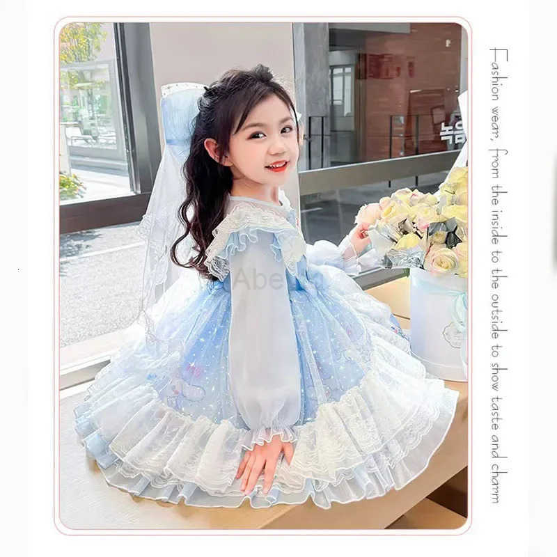 Sanrio Sanriou Girl Clothes Long Sleepes Girl Dresses Baby Girl One-Piece Dress Childrens Dresses My Melody Cinnamoroll Birthday Gift H251216