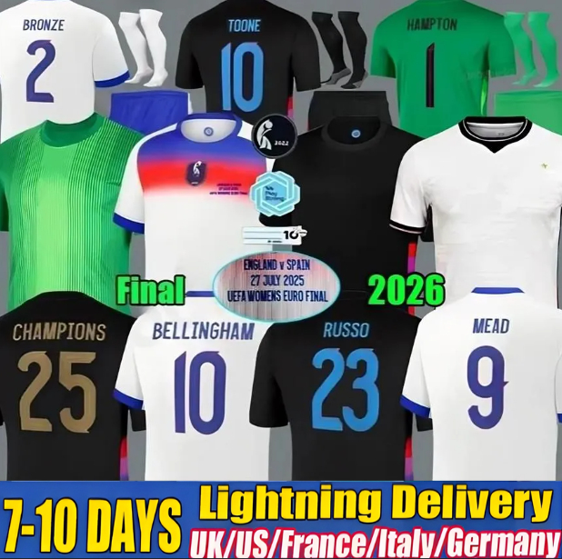 2025 2026 englands football shirt Bellingham PALMER Foden MAINOO 25 26 kane rice saka Soccer Jerseys Home Away camisa de futebol adult Men Kids kit uniform fans