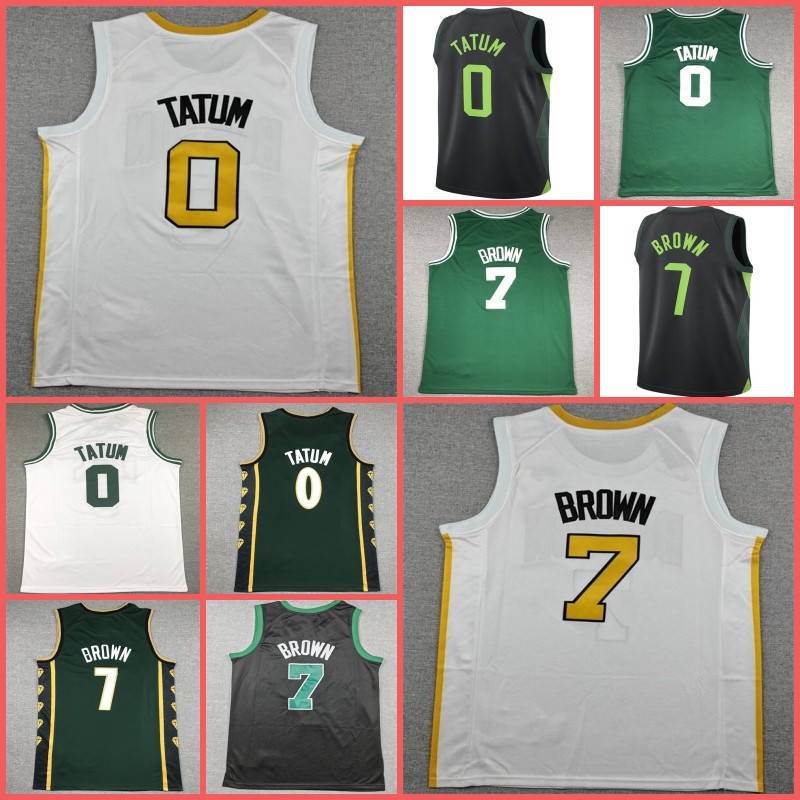 0 Jayson Tatum Basketball Jersey Larry Bird Gordon Jaylen Brown Jrue Holiday Mens