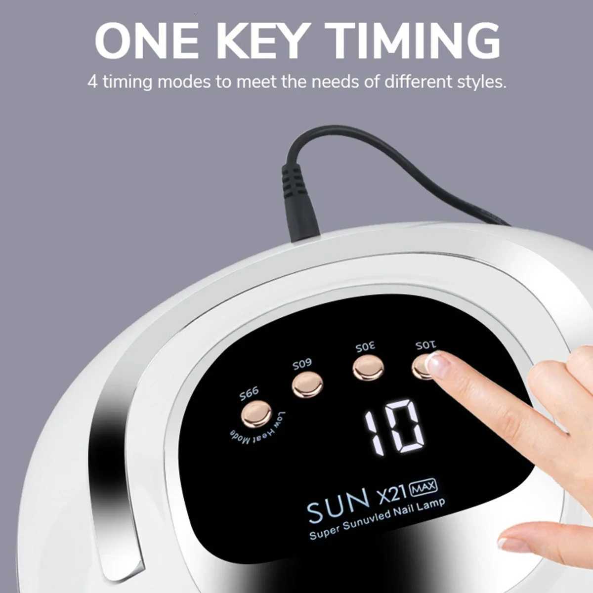 Portable UV LED Nail Lamp with 4 Timers Auto Sensor Faster Nail Dryer Gel Polish Light Professional Nail Lamp for Nails SalonsT251216