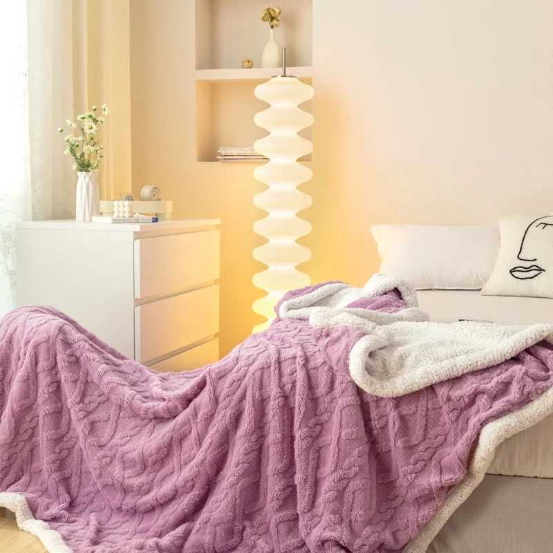 Flannel Double-sided Blanket Soft Warm Polyester 100 for Winter 100x150 150x200 200x230 H251216 - view 6