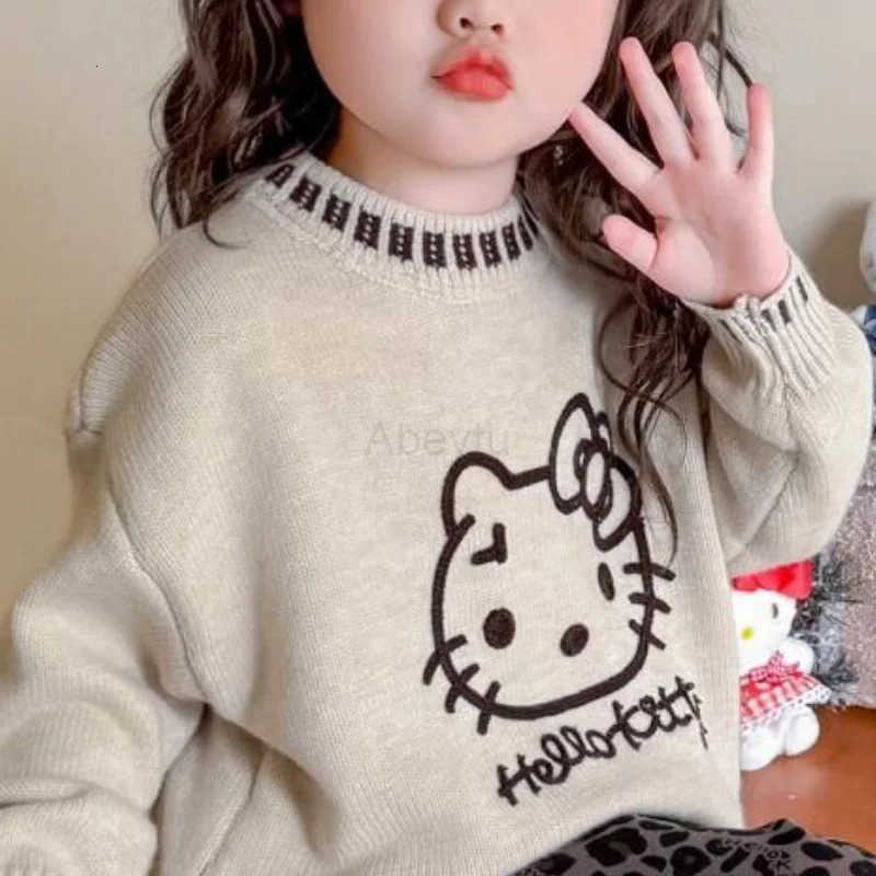 Sanrio Kawaii Y2k Anime Childrens Clothing Hello Kitty Korean Clothes 2025 Autumn Mother Kids Bobo Shozu Girl Autumn/winter Boy H251216