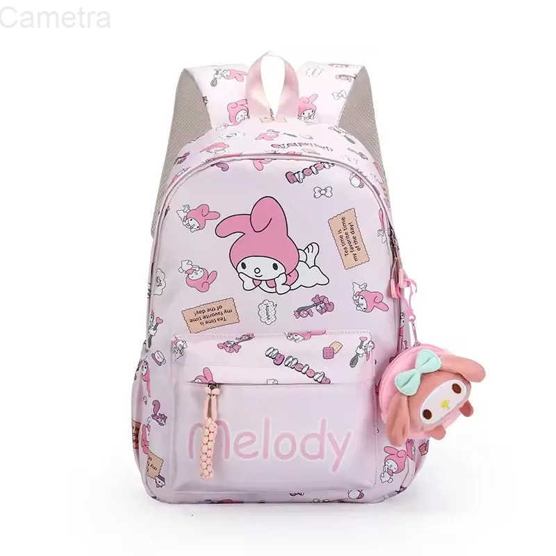 Sanrio 1 Set Hello Kittys Backpack Kuromis Cinnamorolls Cute Daypack Cartoon Anime Schoolbag Bag Girl Casual Travel Commute Knapsack H2512161