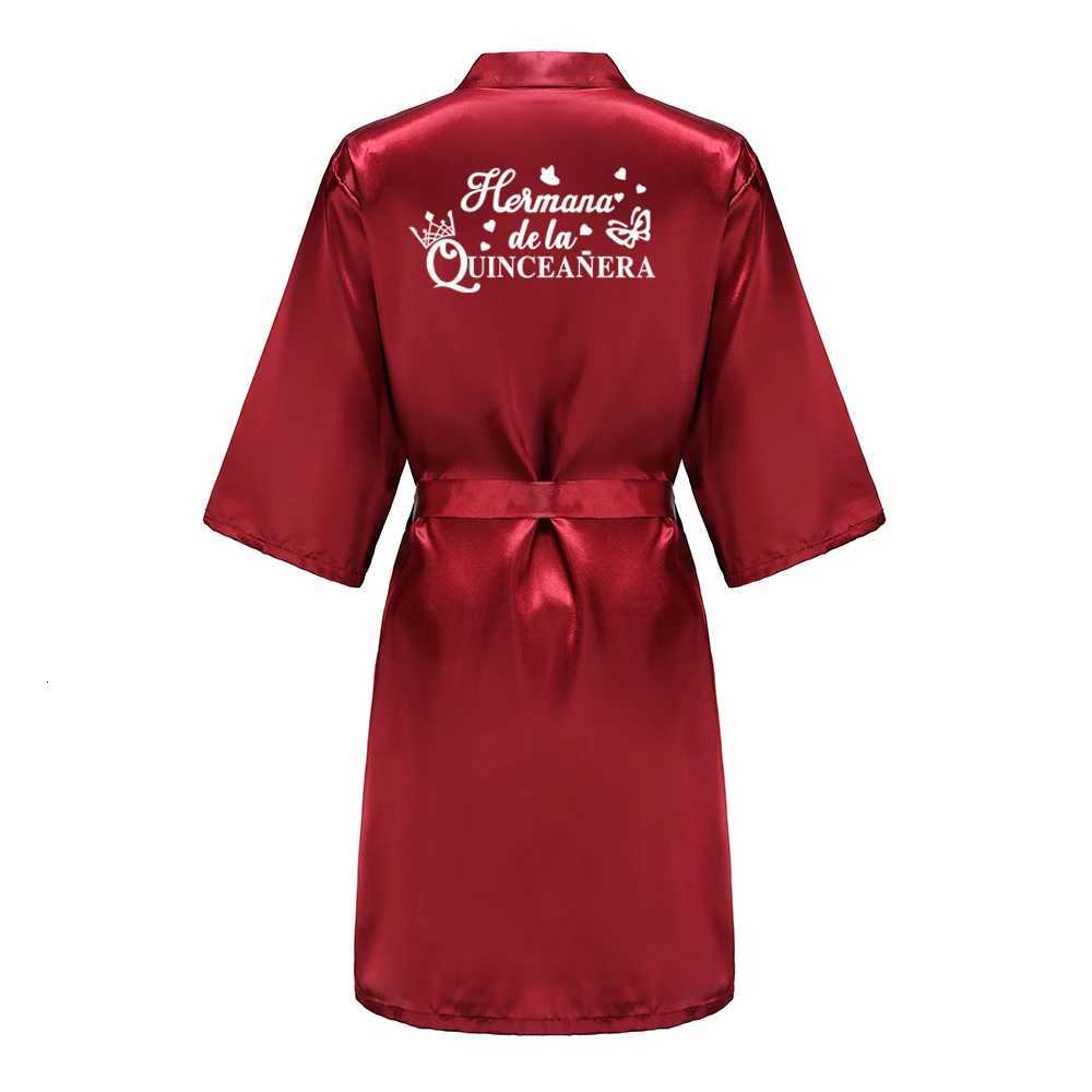 Mis15 Aos Robe 15 Years Girl Birthday Party Robes Quinceanera Robe Mis XV Bathrobe Silkly Nightgown C251216