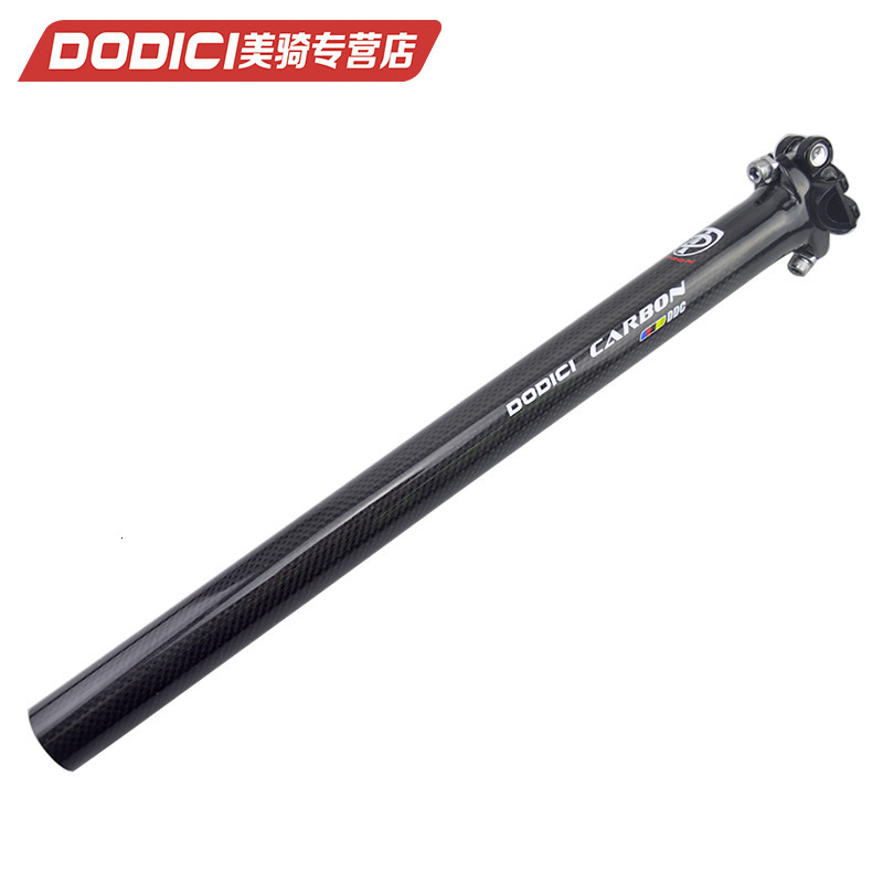 Bike Groupsets Mountain Road Alloy 3K Carbon Fibre Seatpost Bicycle 25.4 27.2 30.8 31.6 350 400mm MTB Parts Free Ship 231115