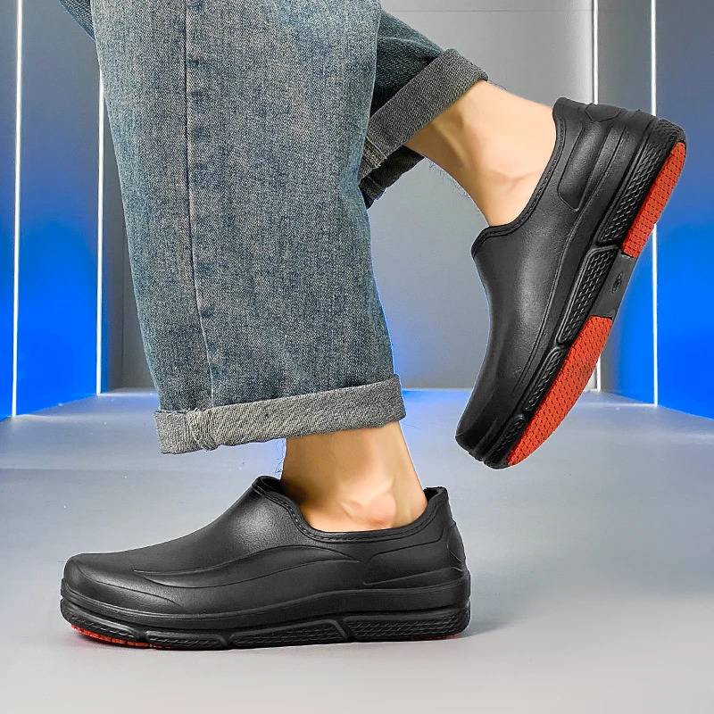 2025 Men Women EVA Chef Shoes Non-slip Waterproof Oil-proof Shoes Comfortable Workers Slippers Outdoor Fishing Shoes Size 36-45 251215