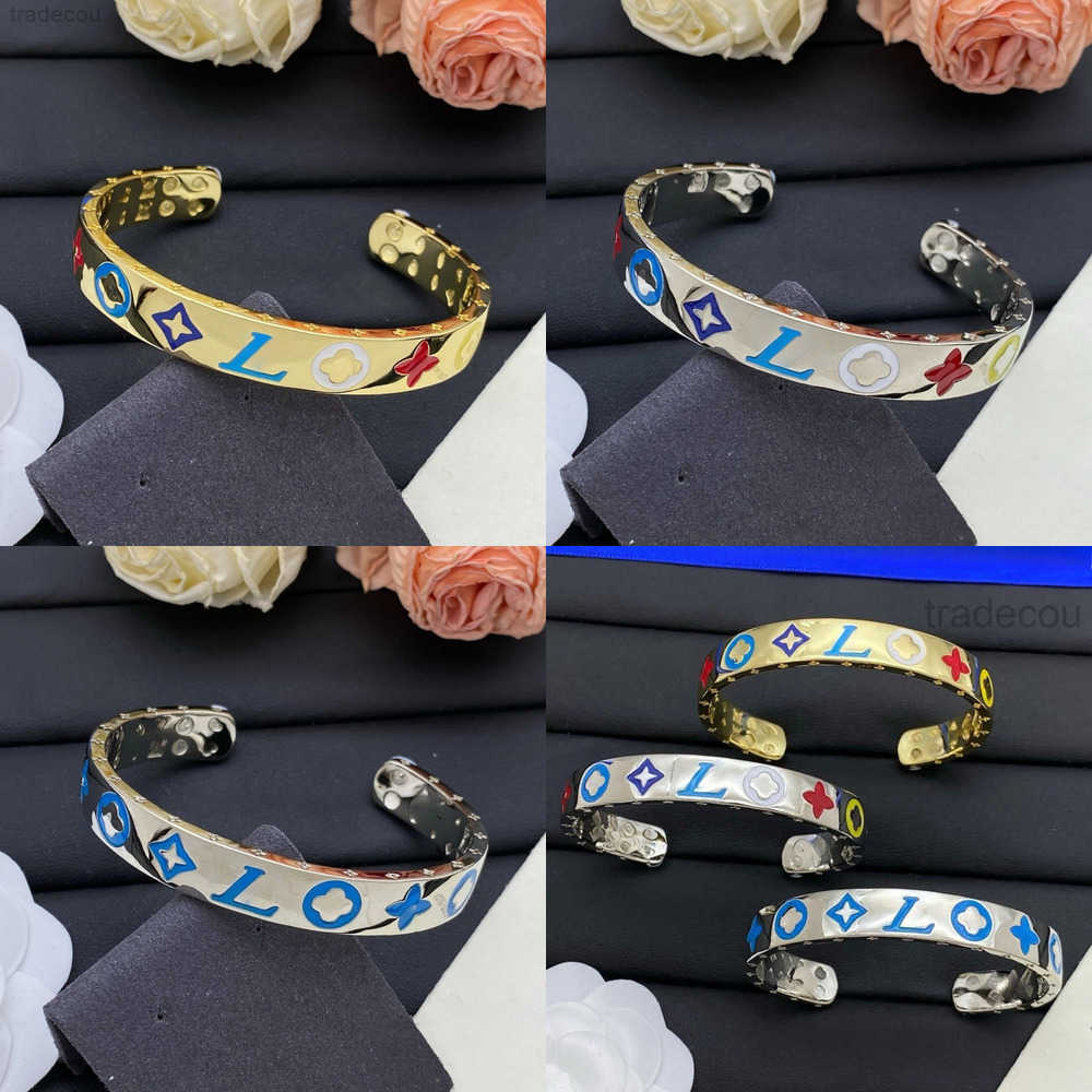 Designer Bangles Designer Enamel Bracelet Luxury Jewelry Classic Retro Designer Design Bracelet Free Opening Adjustable High Quality Couple Personality Bracele