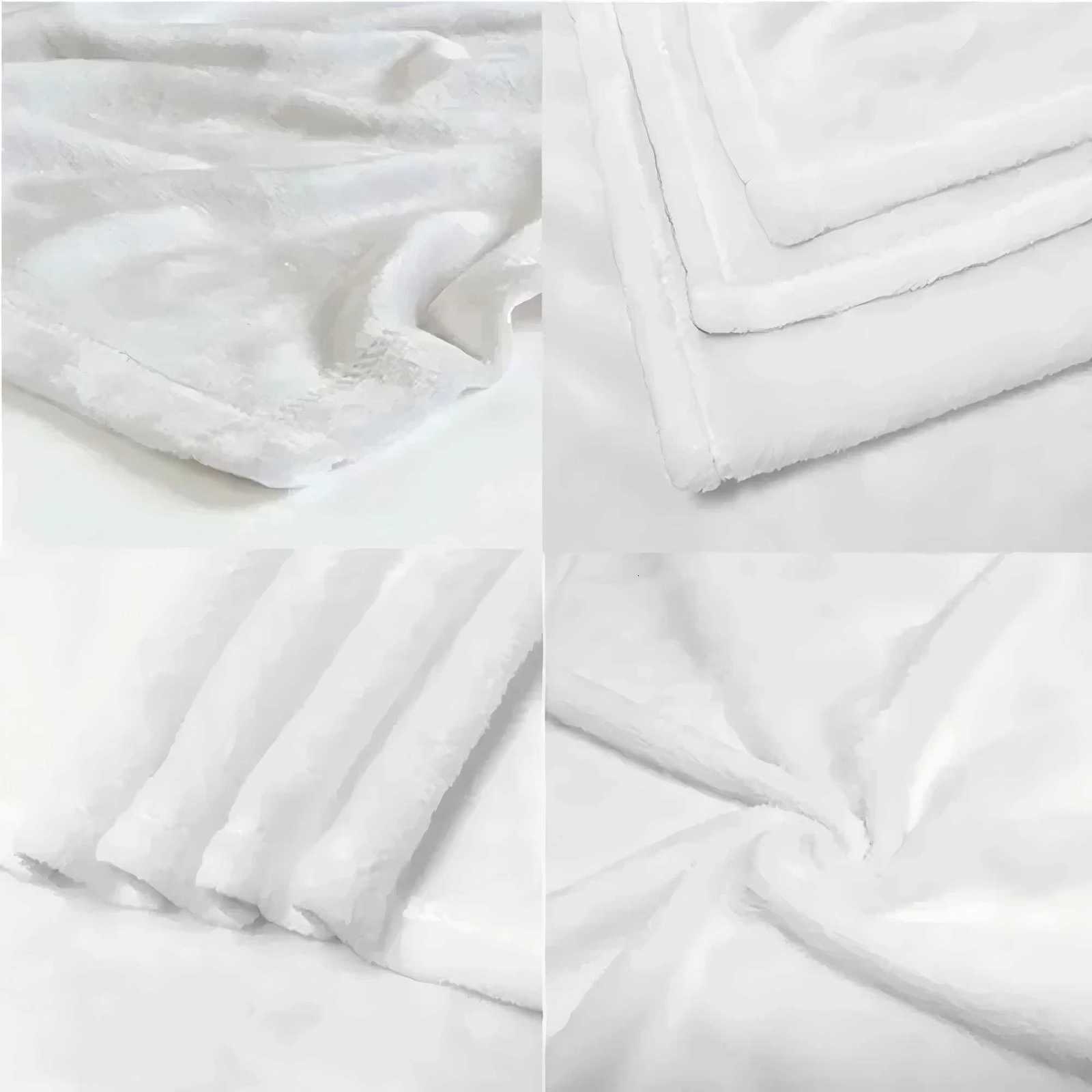 Blue sky and white clouds pattern flannel nap blanket - ideal gift for sofa camping travel festival Christmas and Halloween H251216 - view 4