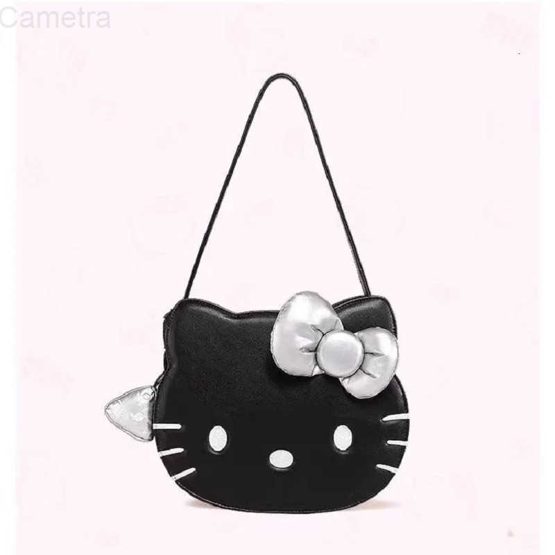 Sanrio Hello Kitty Tote Bag For Women Cartoon Kitty PU Leather Backpack Large Capacity Shoulder Bag Handbag Student School Bag H251216