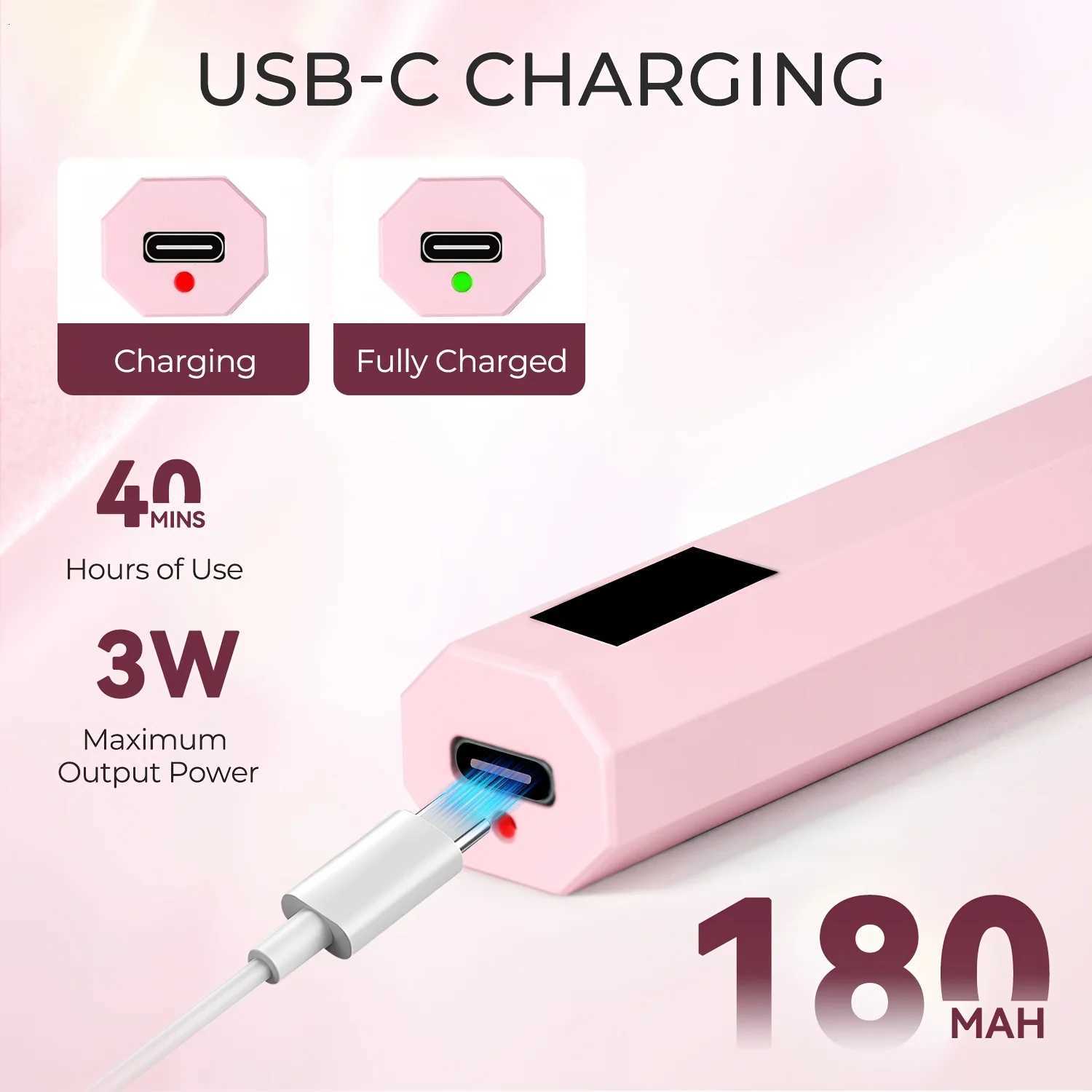 1 Pcs Mini Handheld UV Curing Lamp UV Lamp with LED Display Small Portable Light DIY Gel Lamp Handheld Light LampT251216