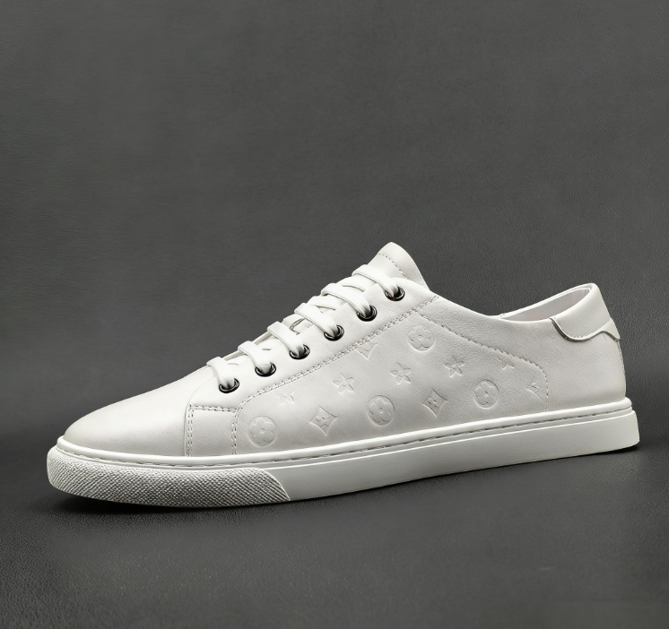 High Quality Fashion Embossed Men Shoes 2026s New Design Business Casual Shoes Size 37-44 White Free Shipping Street Style Hot Sale