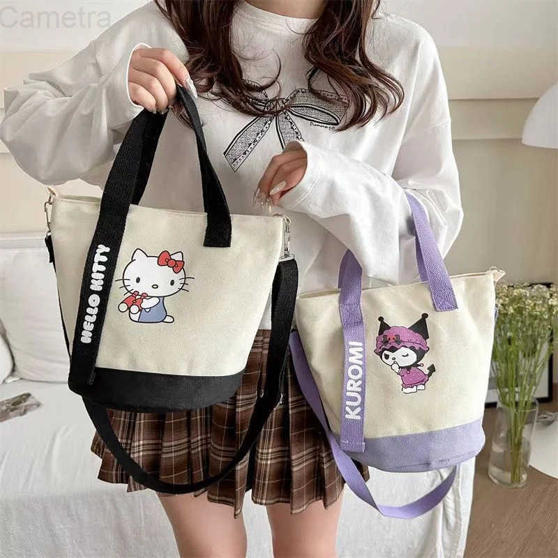 Sanrio authentic hand bill shoulder oblique cross bag to work hand commuter bucket bag ladies universal personality matching style H251216