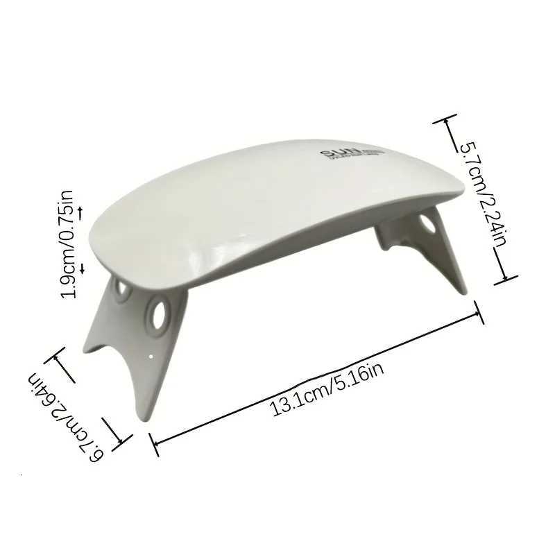 Mini Nail Polish Glue Drying Baking Lamp USB Interface Folding Mouse Lamp Small Nail LampT251216