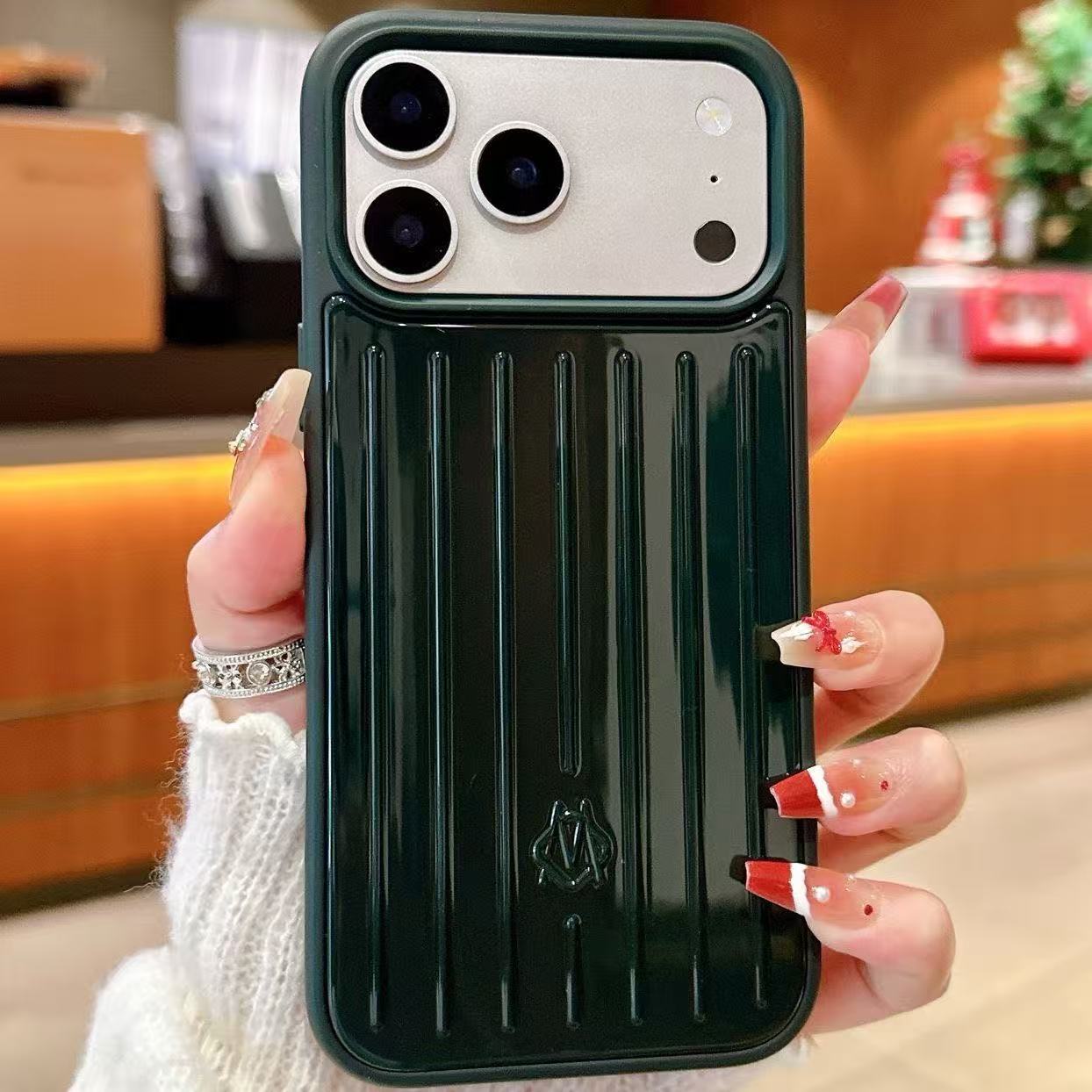 Luxury quality RimowaPhone Case Suitcase Designer iPhone Case for Apple iPhone 17 Pro Max 16pro 15 Polycarbonate Aluminum Alloy MagSafe Weave Back Cover Coque Funda