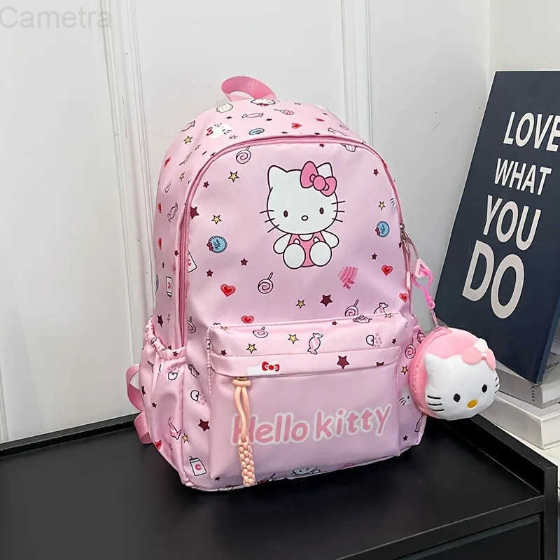 Sanrio 1 Set Hello Kittys Backpack Kuromis Cinnamorolls Cute Daypack Cartoon Anime Schoolbag Bag Girl Casual Travel Commute Knapsack H251216111