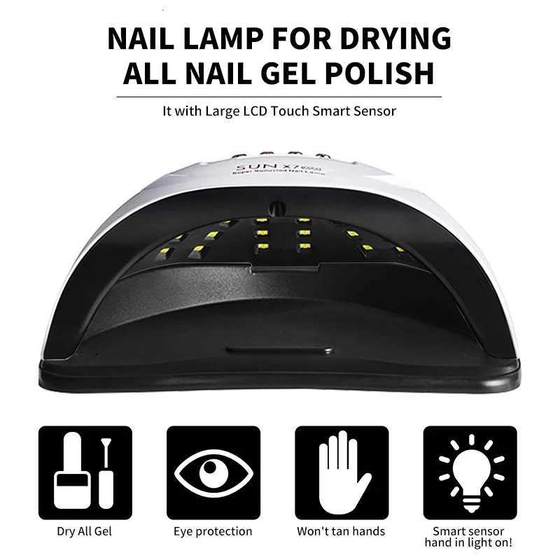 UV LED Nail LampGel Nail Dryer with Auto Sensor 57 LED Fast Curing Smart Polish Dryer for Gel Nails Professional Manicure ToolT251216