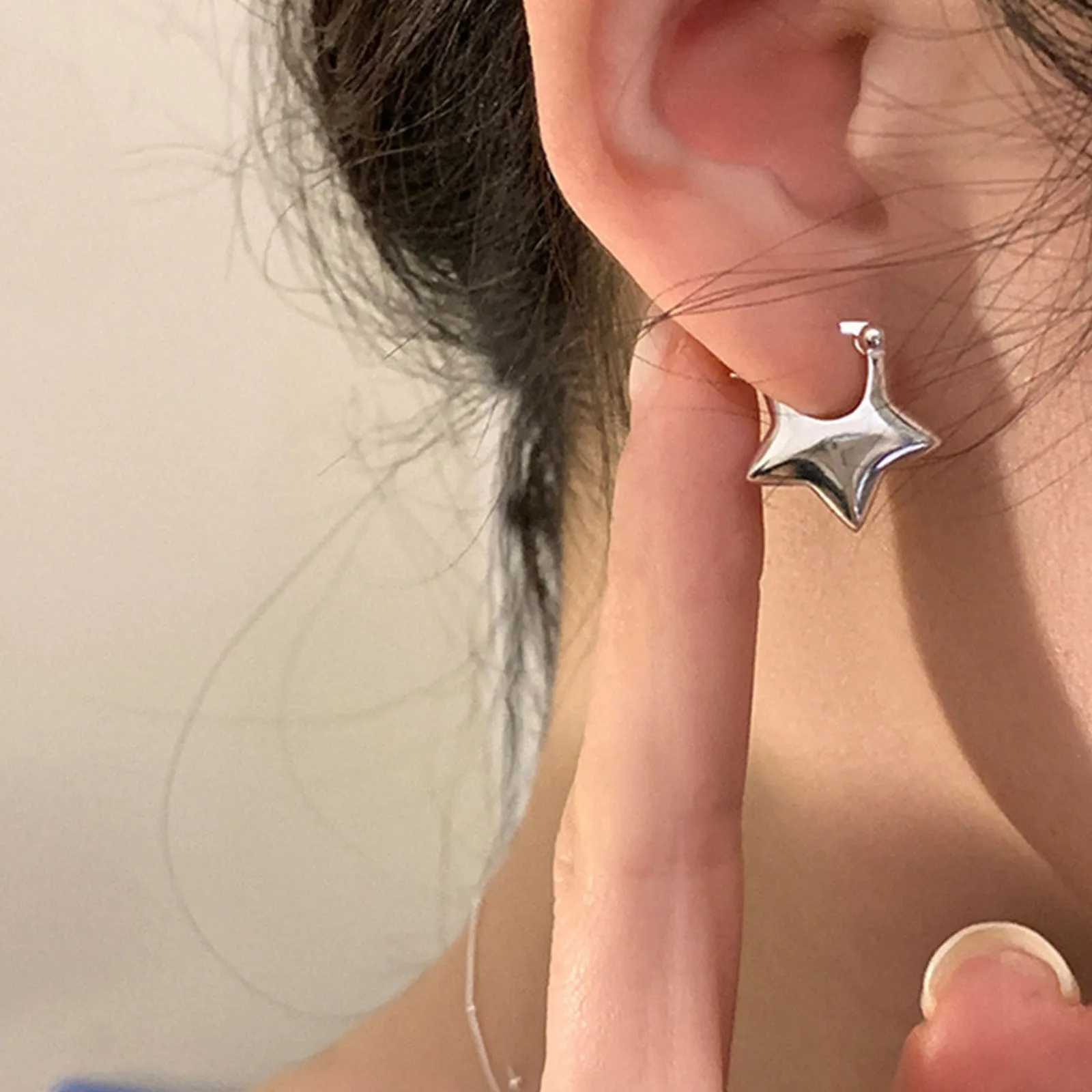 925 Sterling Silver Vintage Simple Star Earrings For Women Trendy Earring Jewelry Prevent Allergy Party Accessories Gift G251216