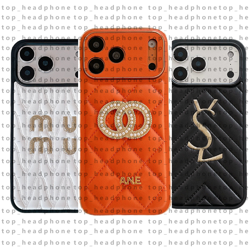 Designer Phone Case 17 Pro Max Luxury iPhone Case with for iPhone 16 ProMax Cases Apple 15 14 13 Cell Phone Cases Leather Mobile Cover Accessories 2026