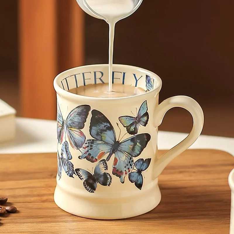 Xiaohongshu Pattern Retro g Ceramic Water Cup Gifts For Couples Off Cup H251215