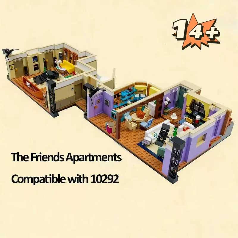 2025 NEW IN FIT 10292 Old Friends Apartment Building Blocks Model Bricks Movie Series 2048PCS Toys Christmas Birthday Gifts X251216