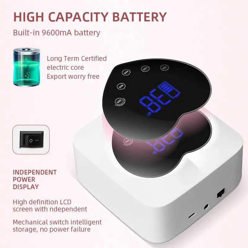 72W Nail Drying Lamp Built-in Battery Cordless UV Led Lamp For Nails Suitable For All Gel Professional Nail Equipment ToolsT251216