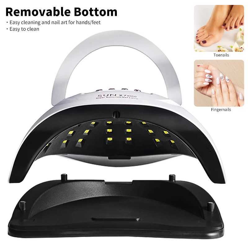 UV LED Nail LampGel Nail Dryer with Auto Sensor 57 LED Fast Curing Smart Polish Dryer for Gel Nails Professional Manicure ToolT251216