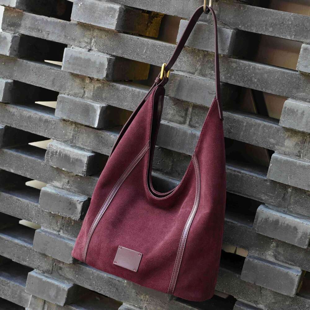 Luxury bag designer bag handbag Hobo large capacity single shoulder women's S leather retro crossover fashion matte cowhide casual niche style