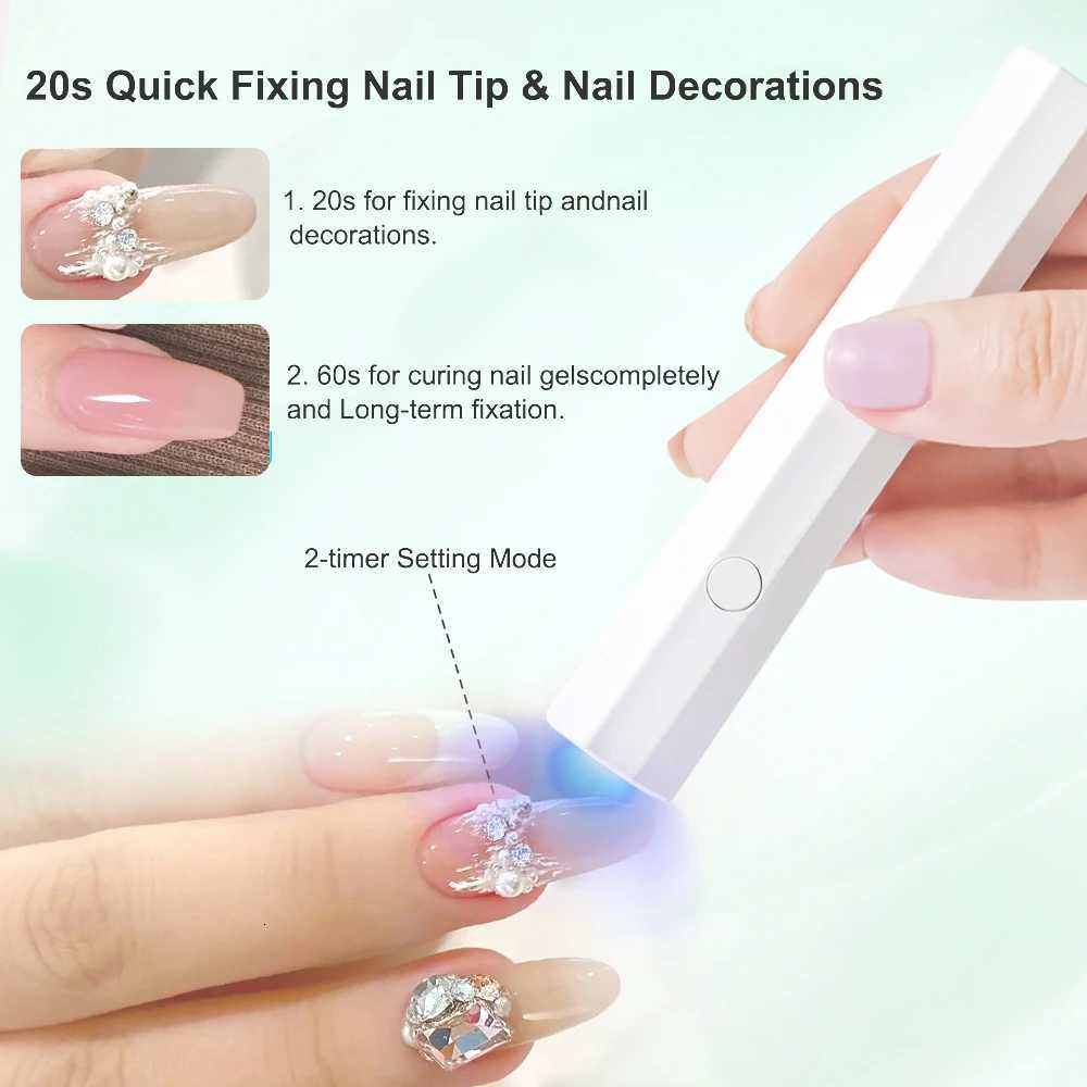 Matte Pink Mini UV Nail Lamp for Nails Handheld UV Light for Nails Led Nail Lamp Nail Dryer USB Rechargeable Portable Nail ToolsT251216