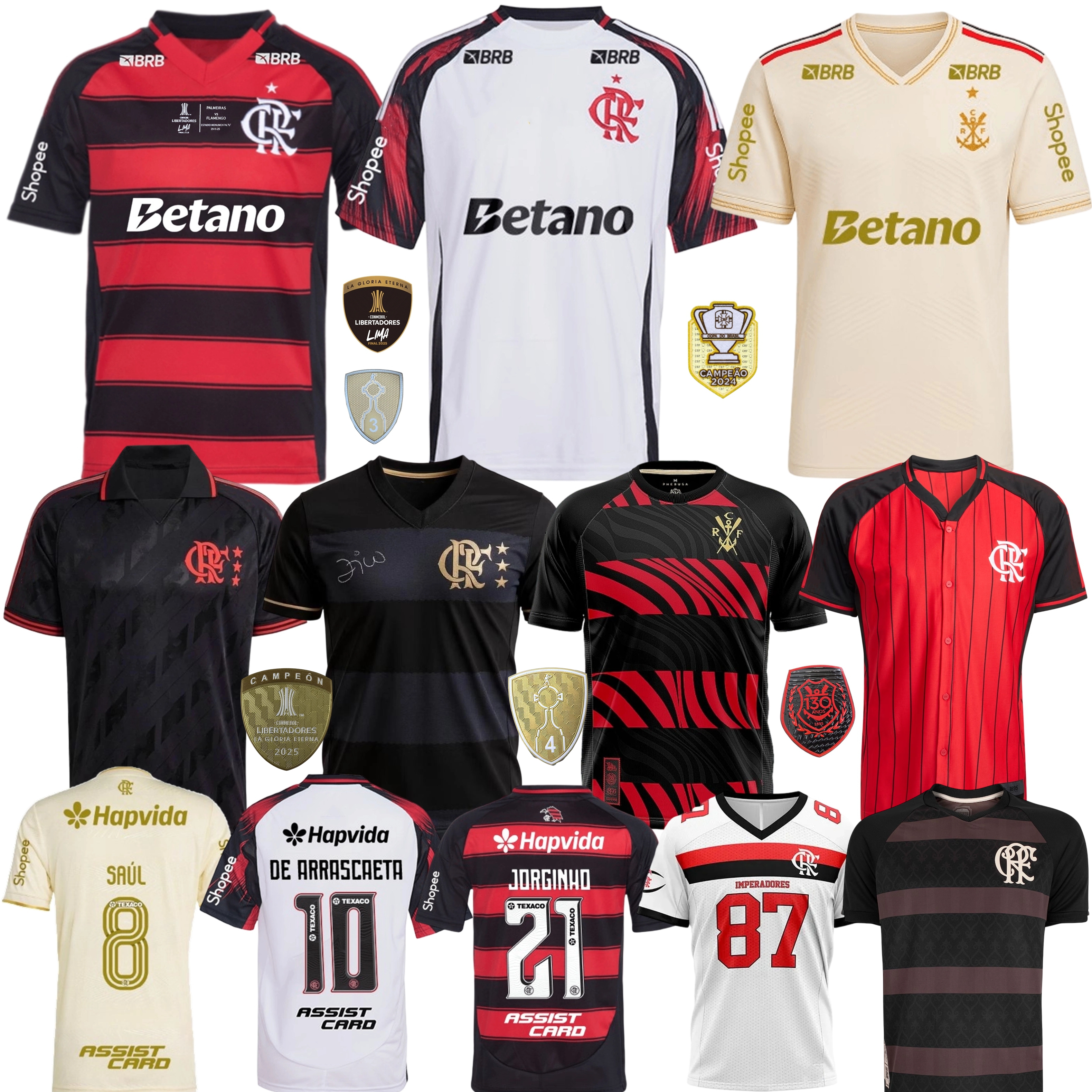 2025 2026 Flamengo soccer jerseys 25 26 Flamenco home away 3rd Camisa S.LINO PEDRO DANILO DE ARRASCAETA Jorginho football shirt