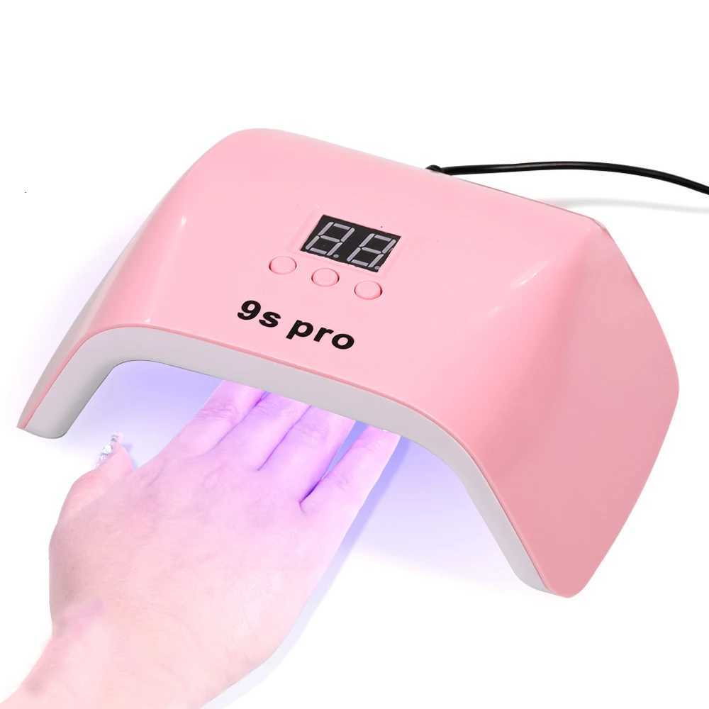 Nail Dryer Machine Portable USB Cable Home Use Nail Lamp For Drying Curing Nails Varnish With 24pcs Beads UV LED LampT251216