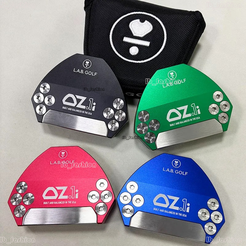 LAB OZ1i Designer putter Lie Angle Balance Zero Torque Golf Putter Colour Black/Blue/Red/Pink colors 33 34 35 Inch with Head Cover Golf Club 15f