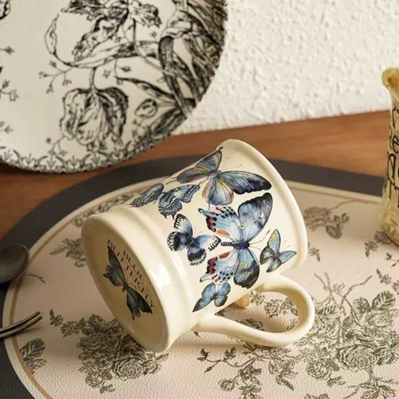 Xiaohongshu Pattern Retro g Ceramic Water Cup Gifts For Couples Off Cup H251215