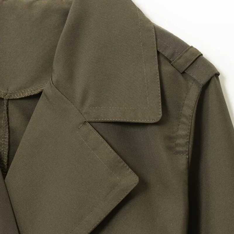 Womens Casual Trench Coat Lapel Collar Winter Warm Thick Fashion Chic Streetwear Full Sleeves Outerwear with BeltT251216