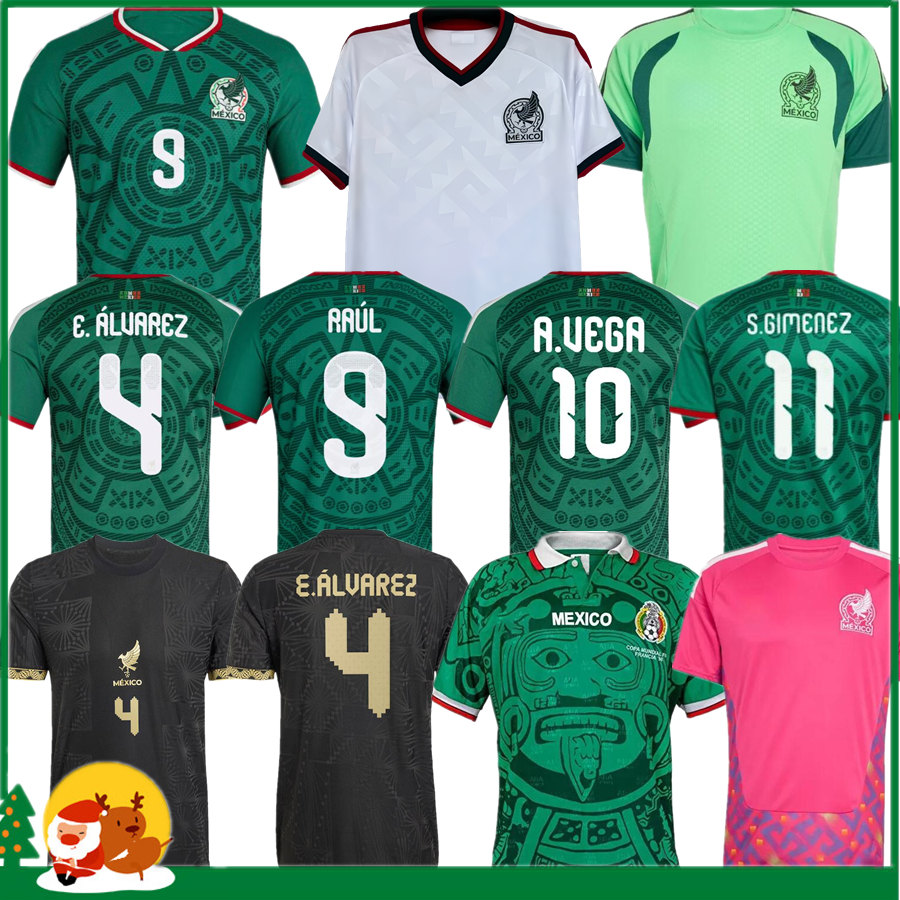 2025 2026 World Cup Mexico soccer jersey H. LOSANO CHICHARITO G DOS SANTOS S.GIMENEZ 25 26 Men kids kit women sports football shirt MEXICAN home away uniform Goalkeeper