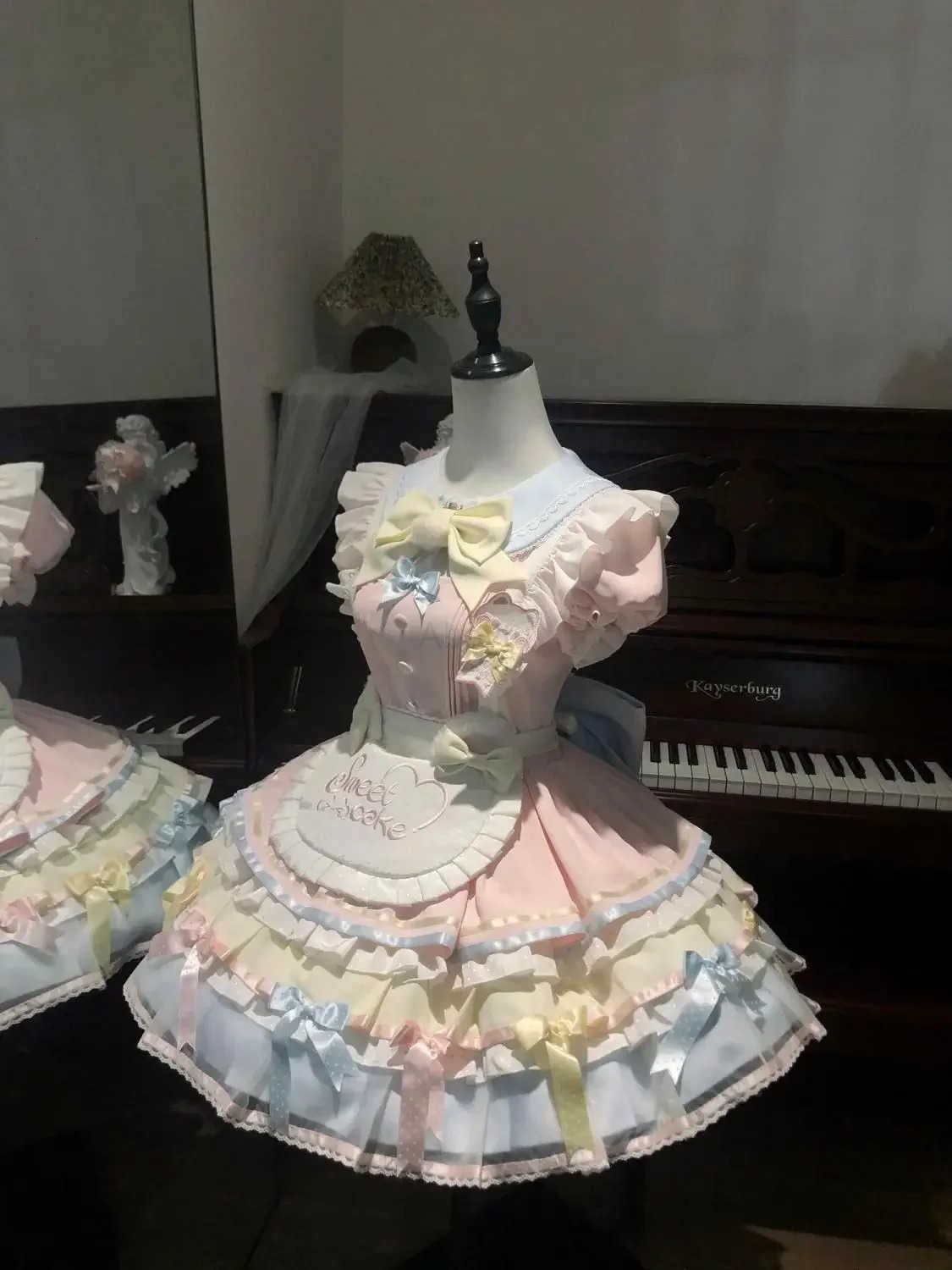 Sanrio Japanese Sweet Lolita Kawaii Elegant Dress Women Summer Princess Y2k Bow Design Dresses Female Fairy Chic Korean Popular Clothes H251216