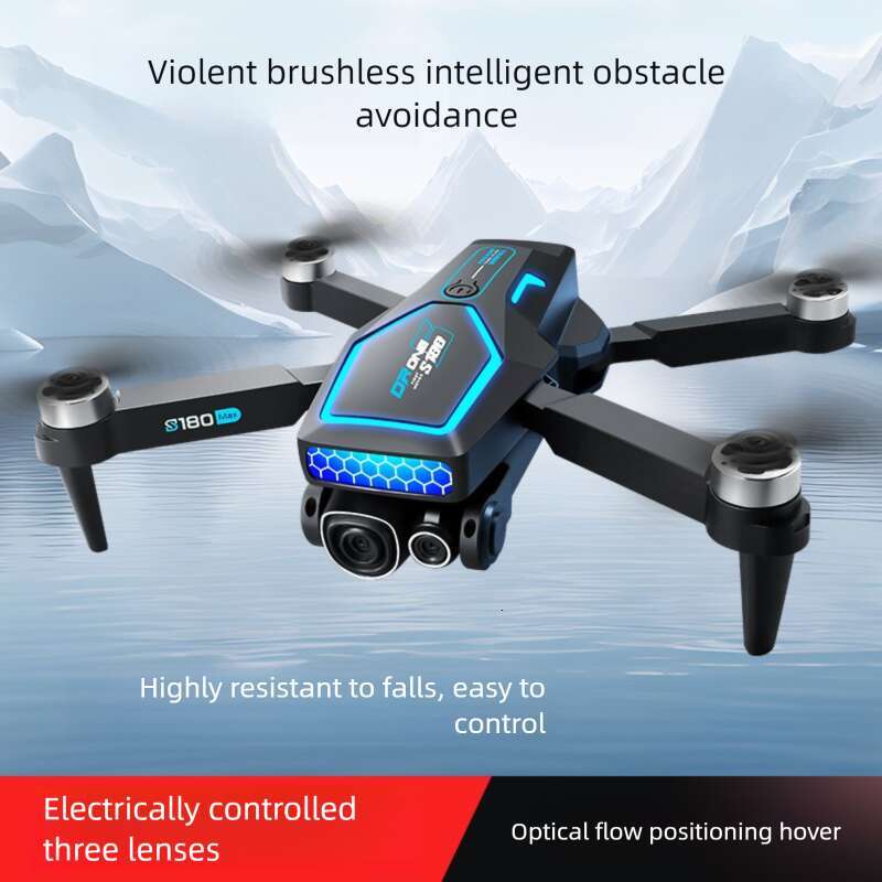 Famous Brand Cross Border S Aerial Photography Electric Lens Obstacle Avoidance Brushless Motor Optical Flow Remote Control Aircraft Toy Drone