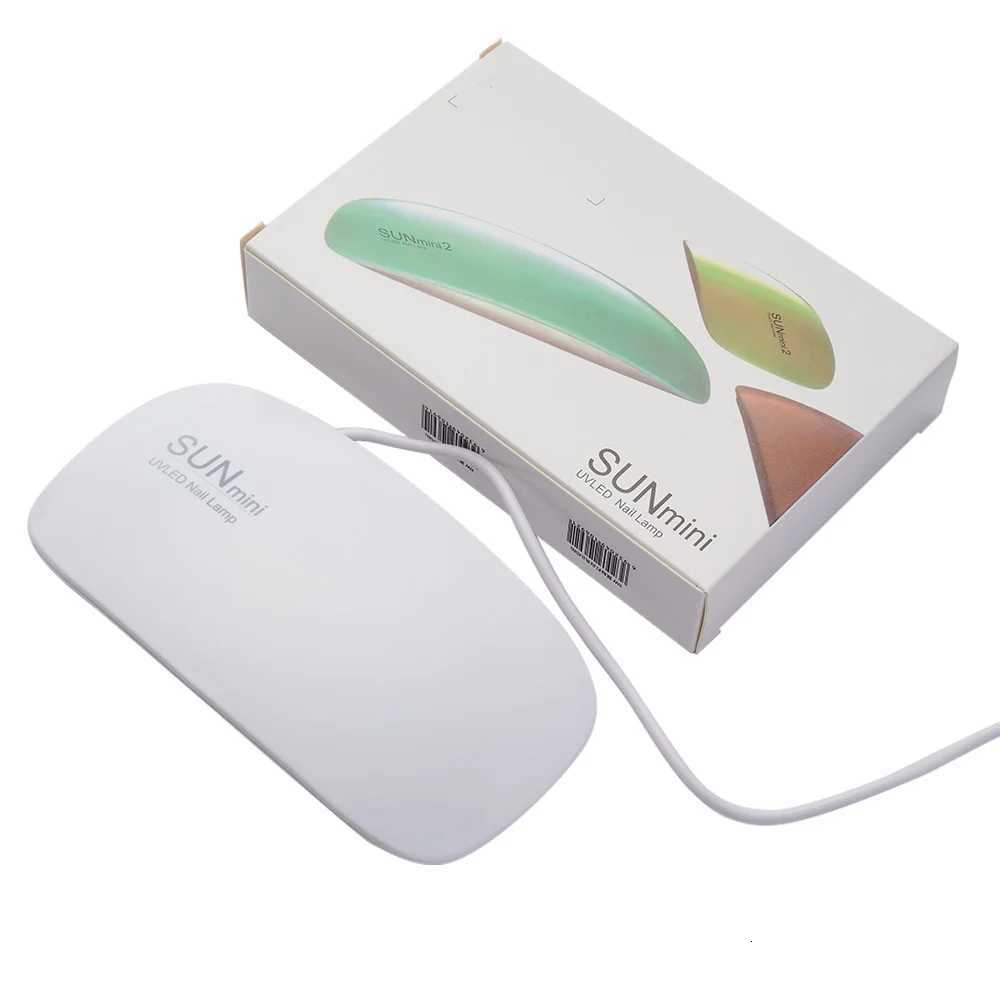 1Pc Mini Portable Nail Lamp With 6pcs Led Bead UV/LED Nail Dryers White Pink Color USB Charging 6W Home Use Nail Tools Lamp T251216