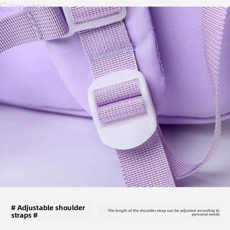 Sanrio kuromi student schoolbag cartoon cute creative large capacity lightweight burden reduction and spine protection backpack H251216