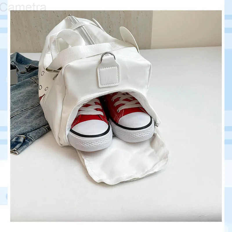 Sanrio Miniso Hello Kitty Shoulder Bag Kawaii Fitness Handbag Ins Korean Crossbody Bag Cartoon Anime Couple Birthday Gift H251216